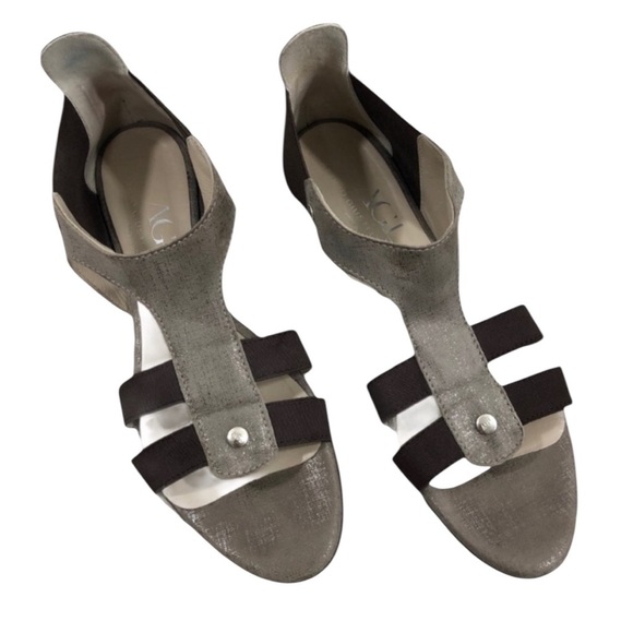 ATTILIO GIUSTILLE LEOMBRUNI - AGL - SIZE 7 / 37 - BROWN METALLIC SANDALS S3 - Picture 1 of 16